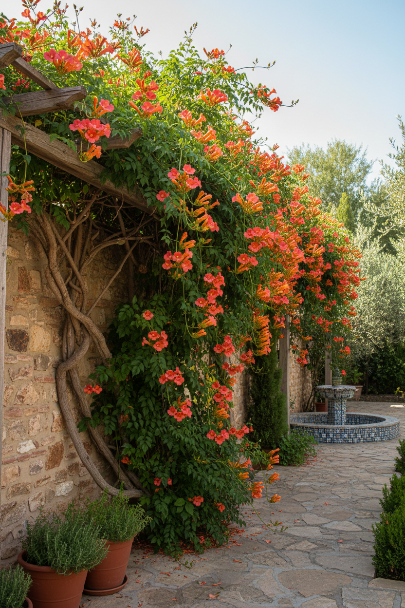 Acem Borusu Sarmaşığı - Çiçekli