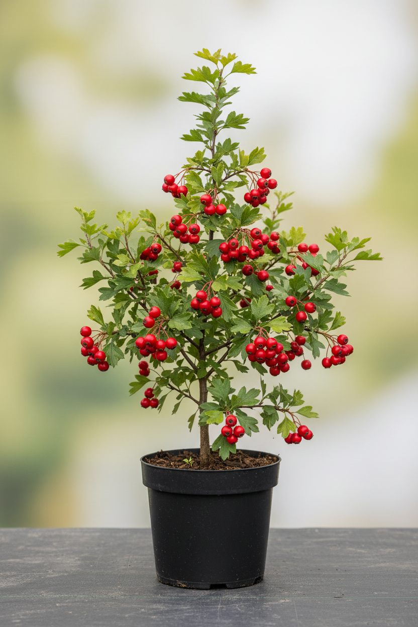 Alıç fidanı saksıda