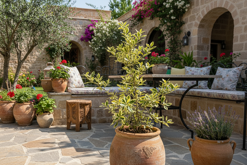 Alacalı İğde Bahçe Terasında