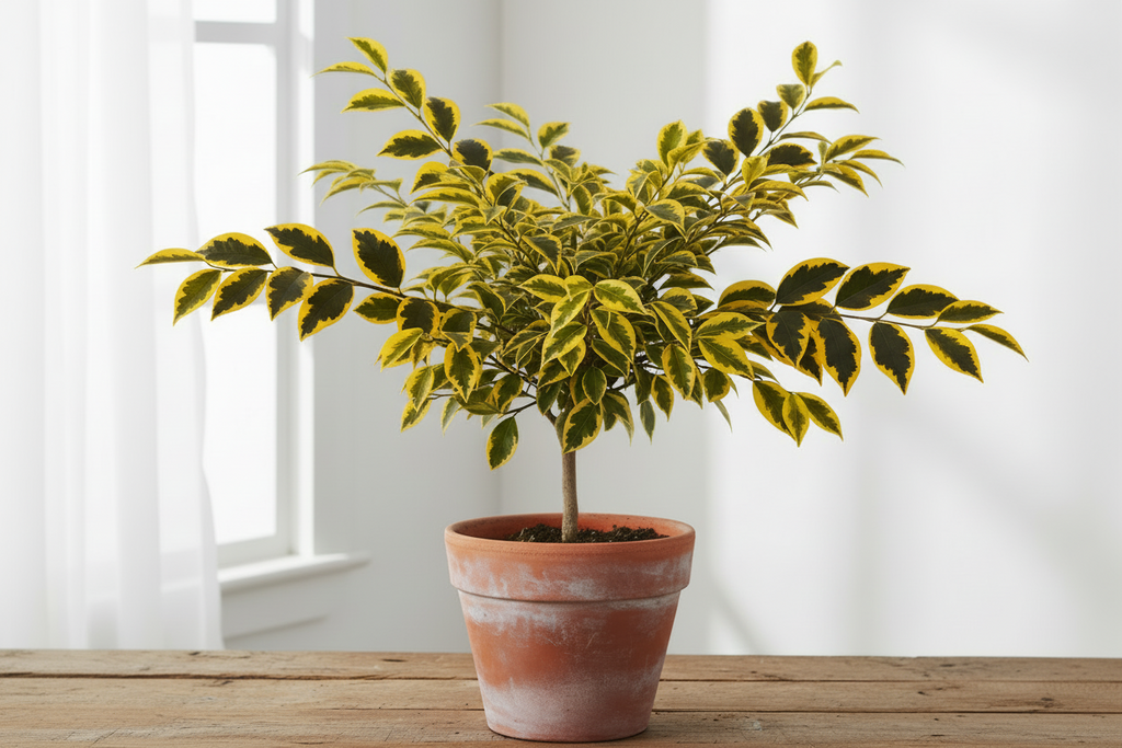 Alacalı İğde Kil Saksıda İç Mekan