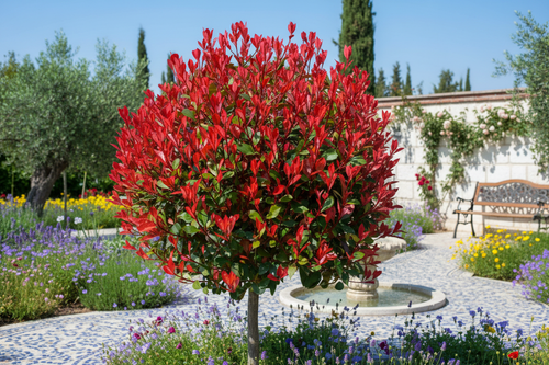 Alev Ağacı - Bahçede 1