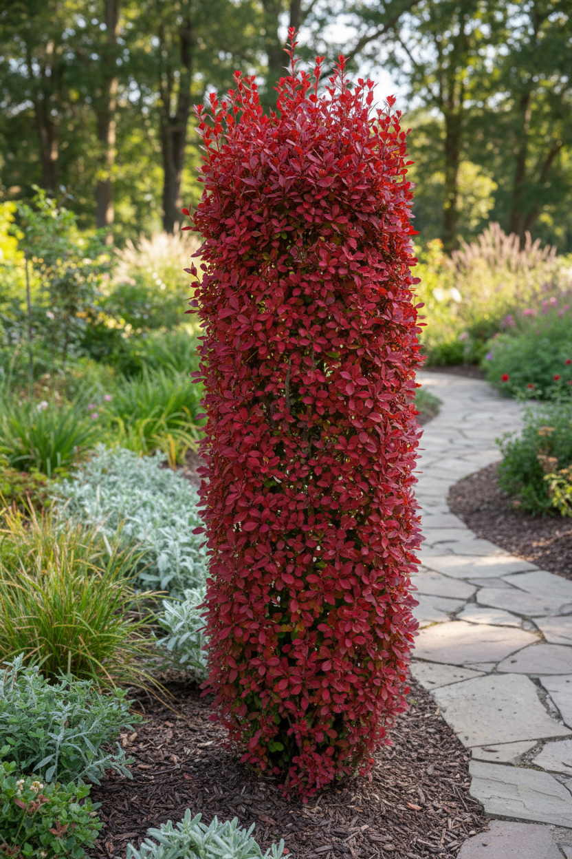 Berberis Rocket Red - Yan Açı Görünüm