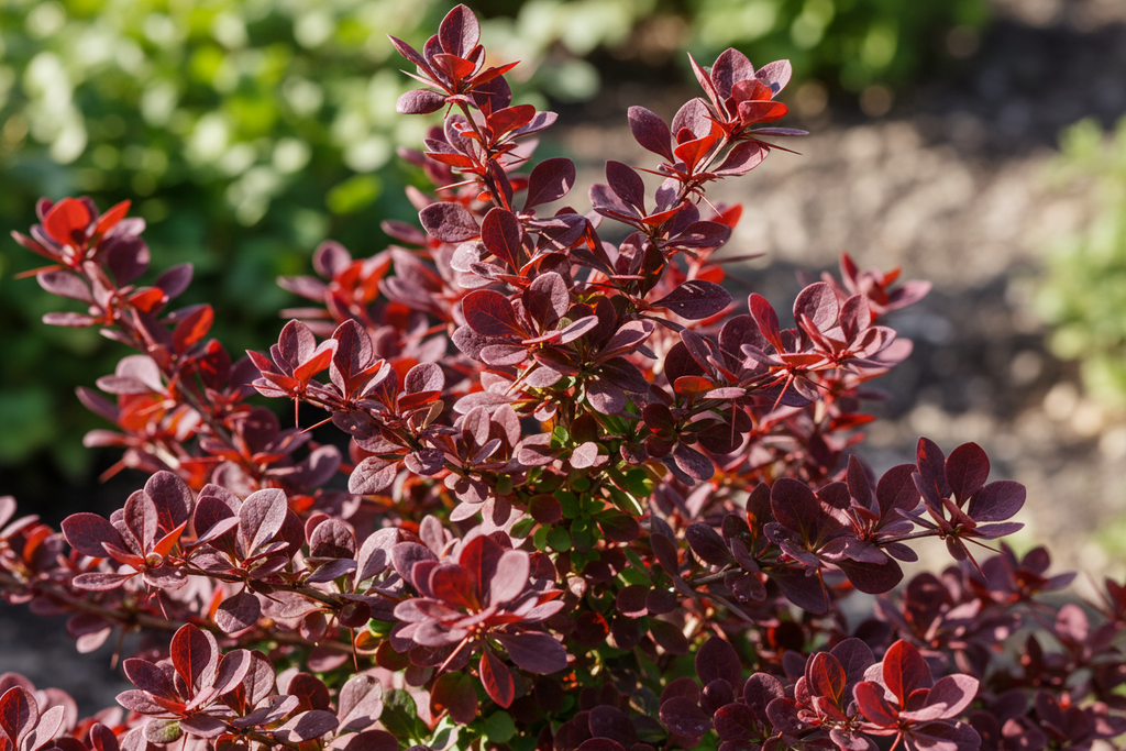 Berberis Rocket Red Yaprak Detayı