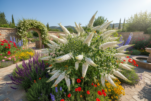 Beyaz Kelebek Çalısı - Bahçede