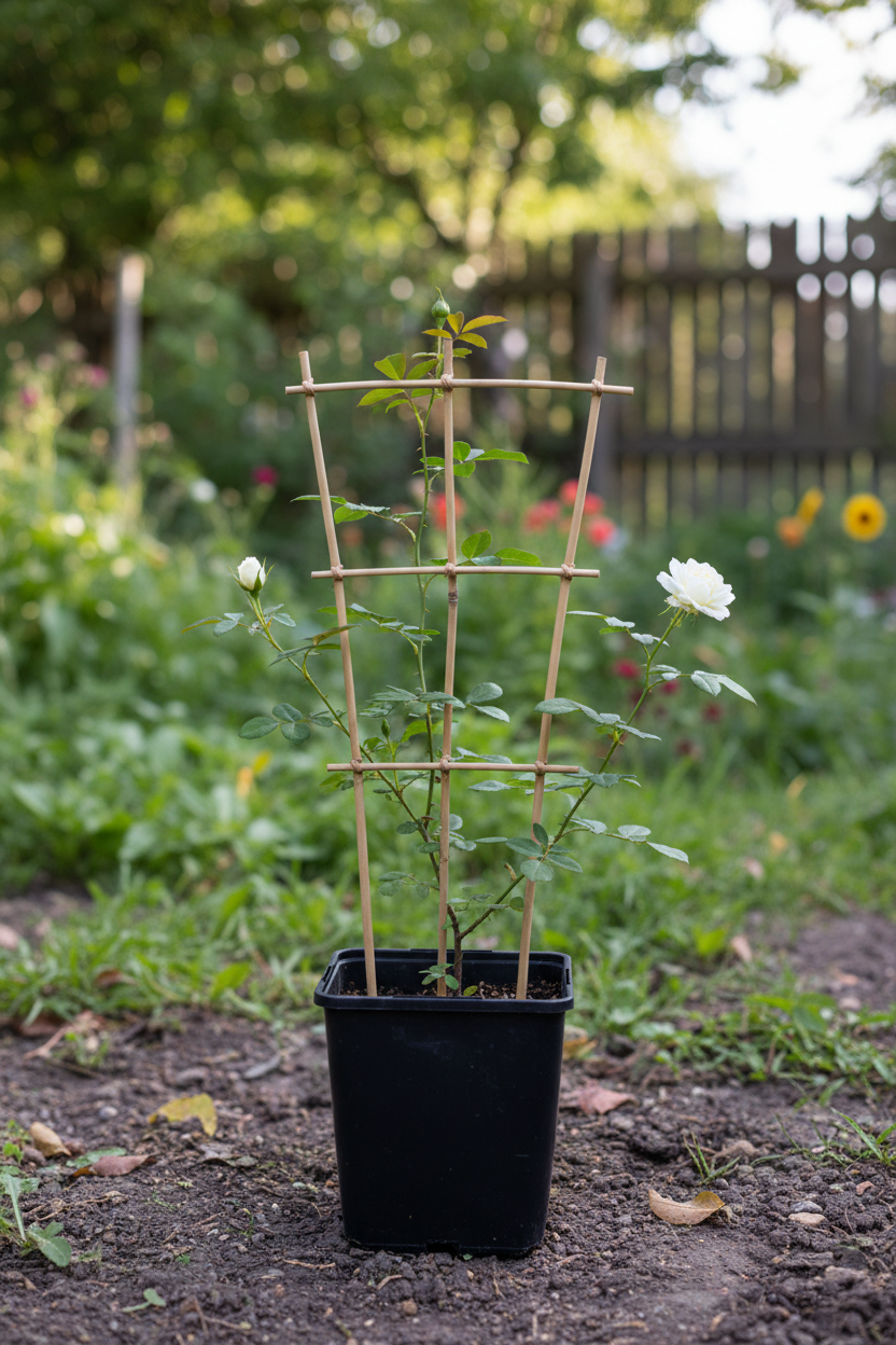 Beyaz Sarmaşık Gülü Doğal Ortam