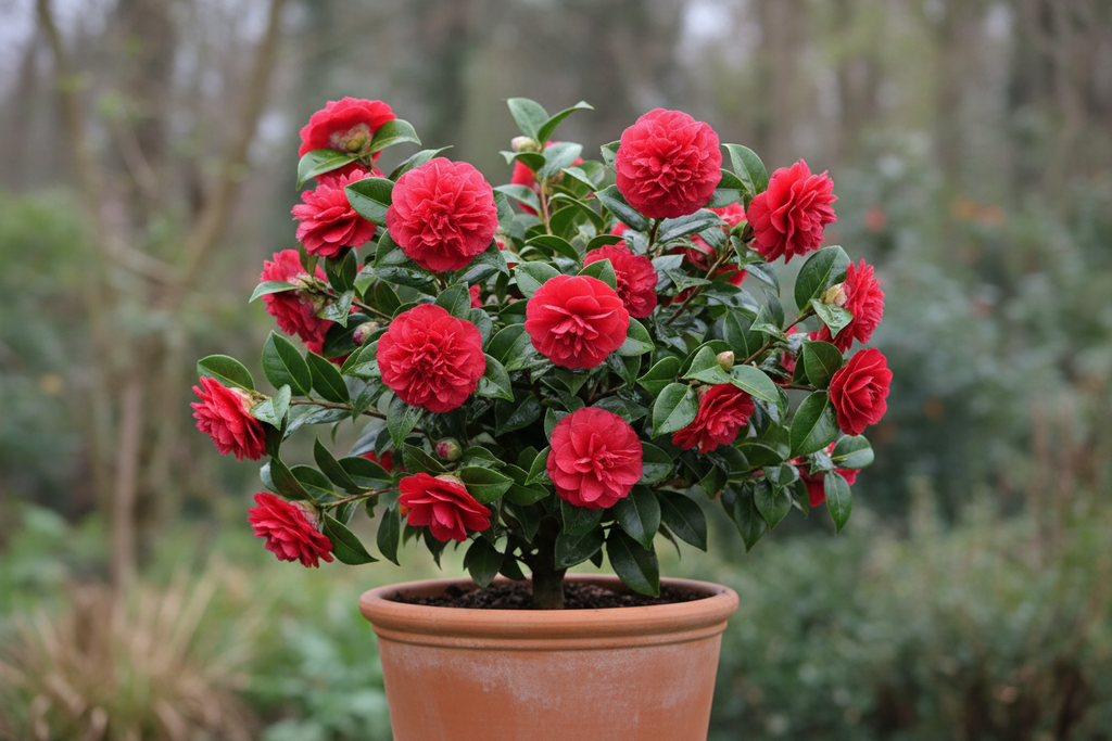 Kırmızı Kamelya Fidanı 2-3 Yaş - Camellia Japonica | Doğaşık