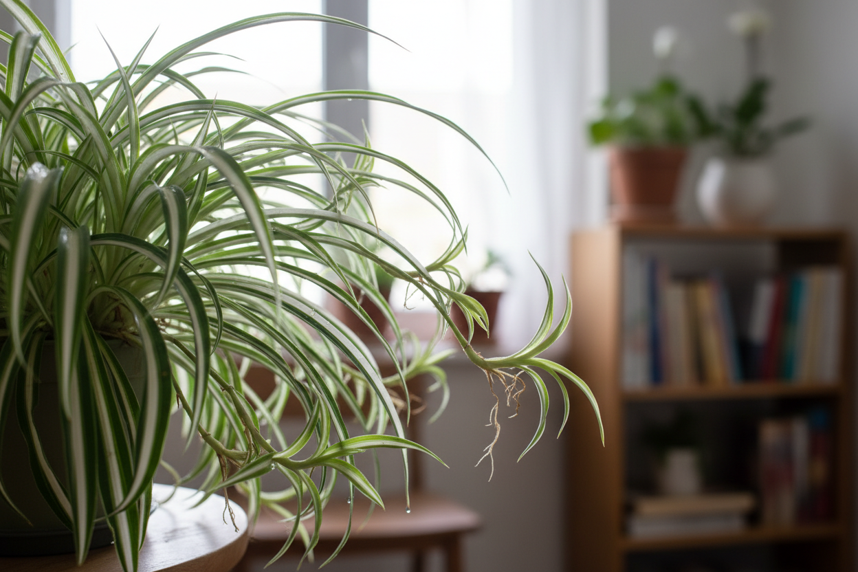 Chlorophytum Yaprak Detayı