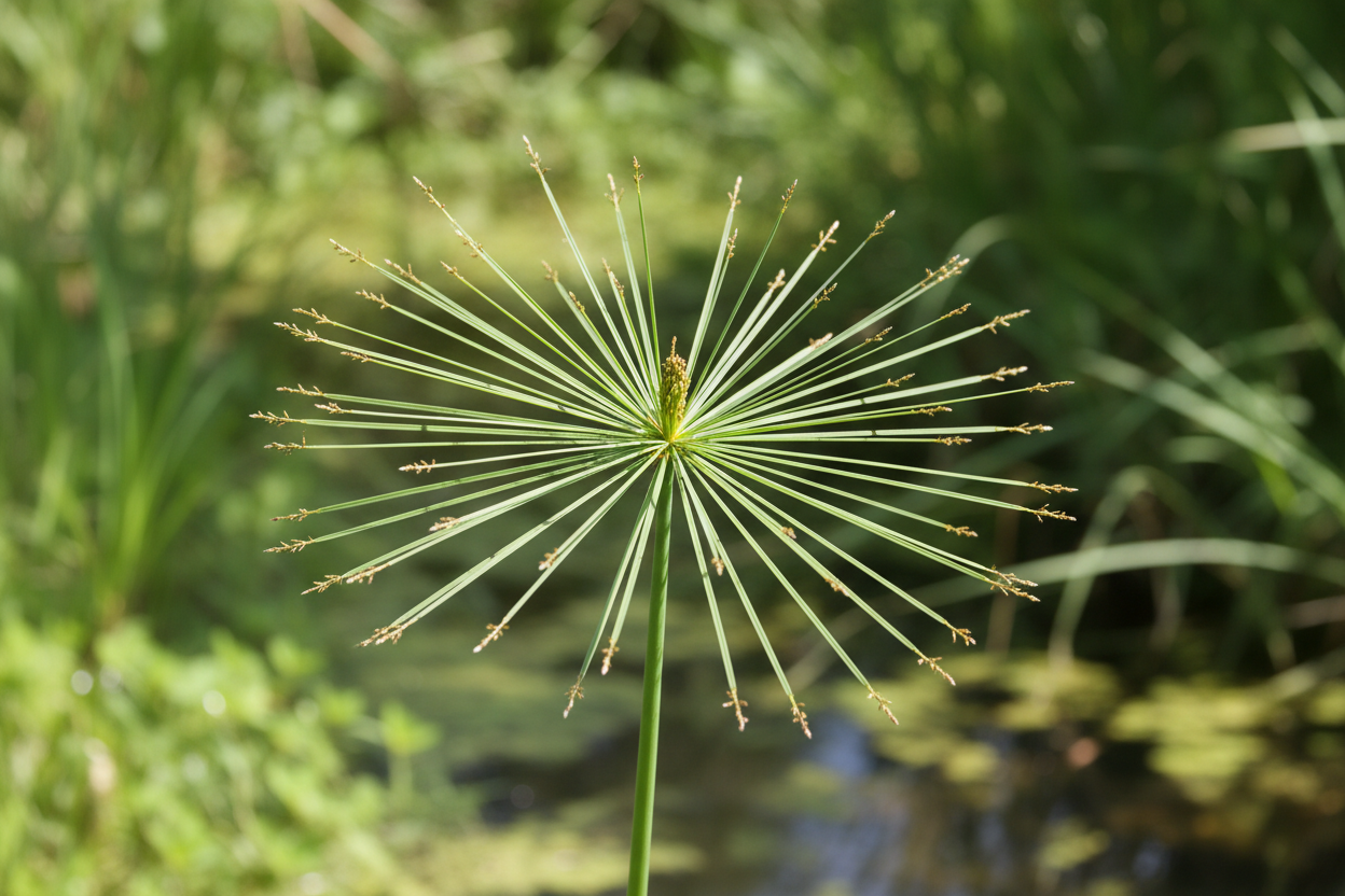 Cyperus Alternifolius Yaprak Detayı