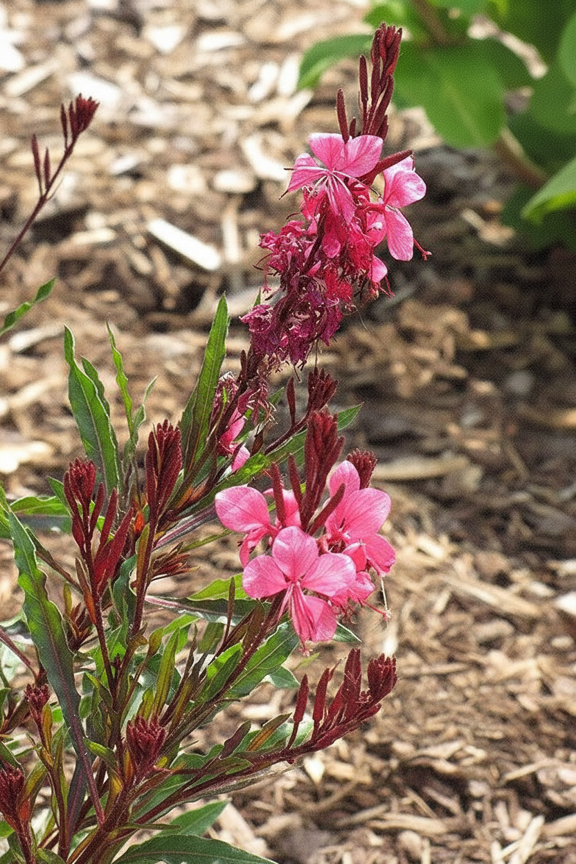 Gaura Çiçeği - Pembe Bordo