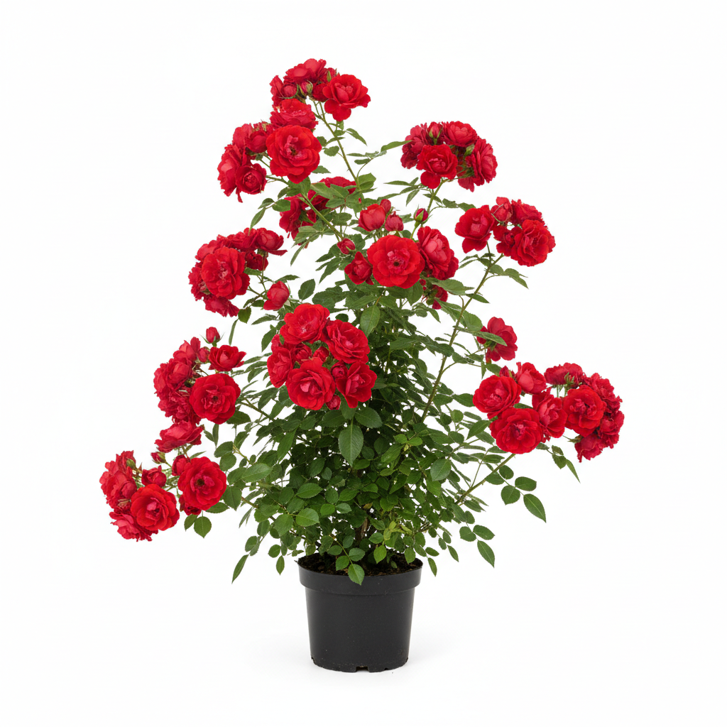 Kırmızı sarmaşık çardak gülü fidanı 1-2 yaş tırmanıcı gül kırmızı güller saksıda