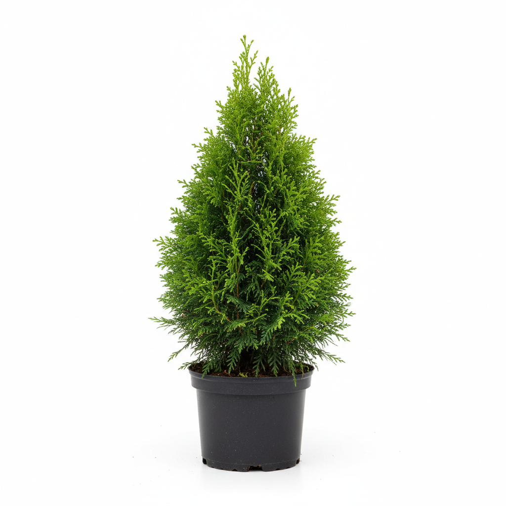 Yeşil Leylandi fidanı 60-80 cm tüplü 2 yaş Cupressocyparis leylandii hızlı büyüyen çit