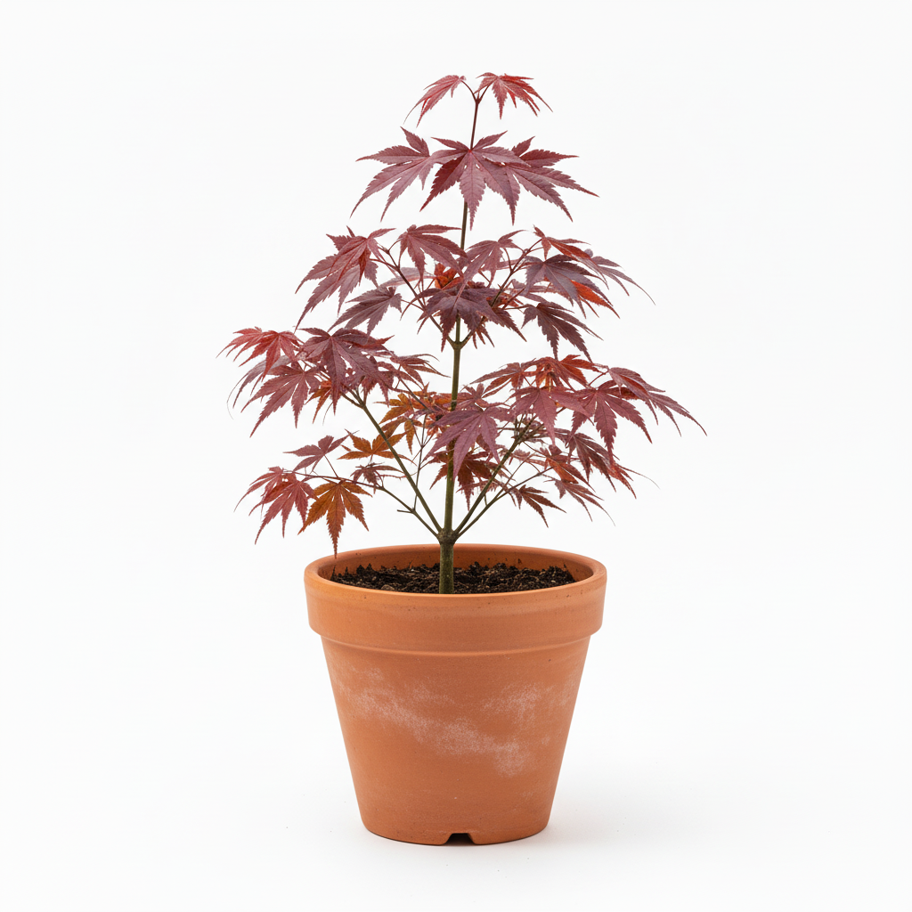 Japon Akçaağaç - Terracotta Saksıda