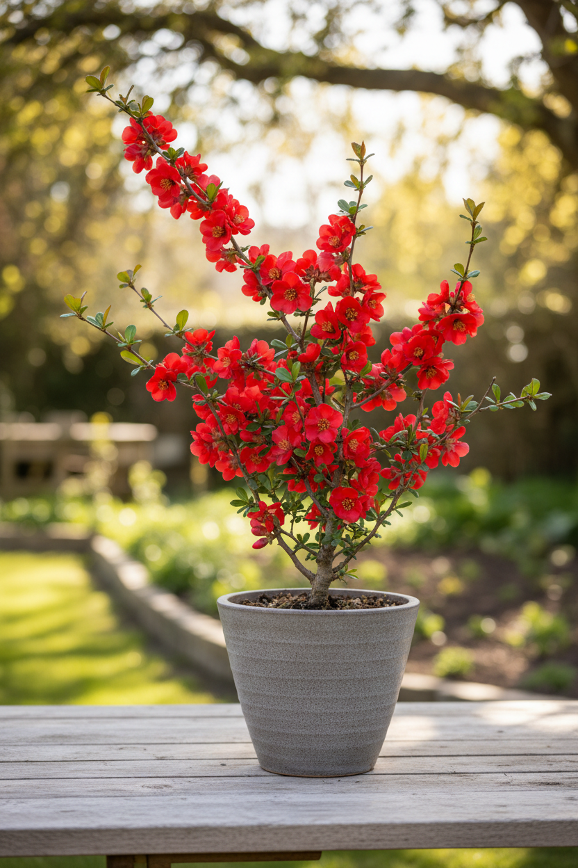 Japon Ayvası - Yan Açı Dal Yapısı