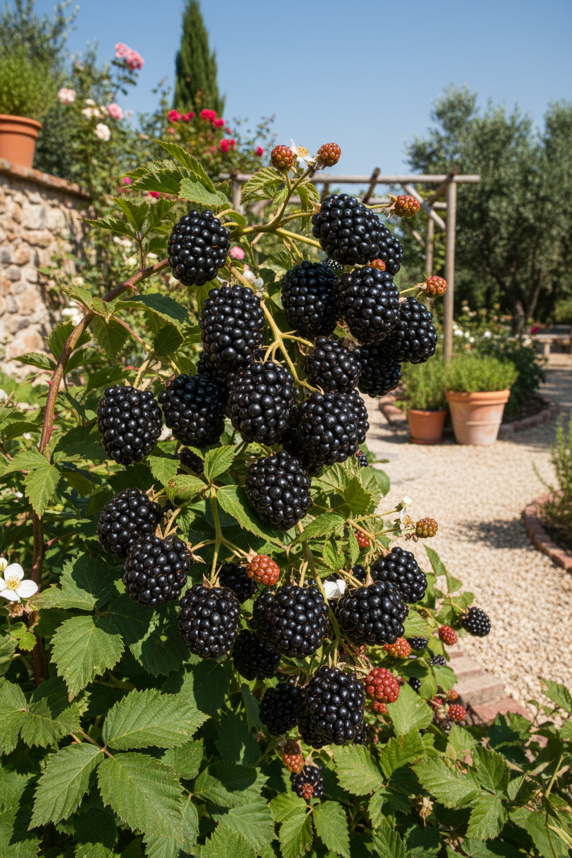 Jumbo Böğürtlen Bitkisi - Meyveli