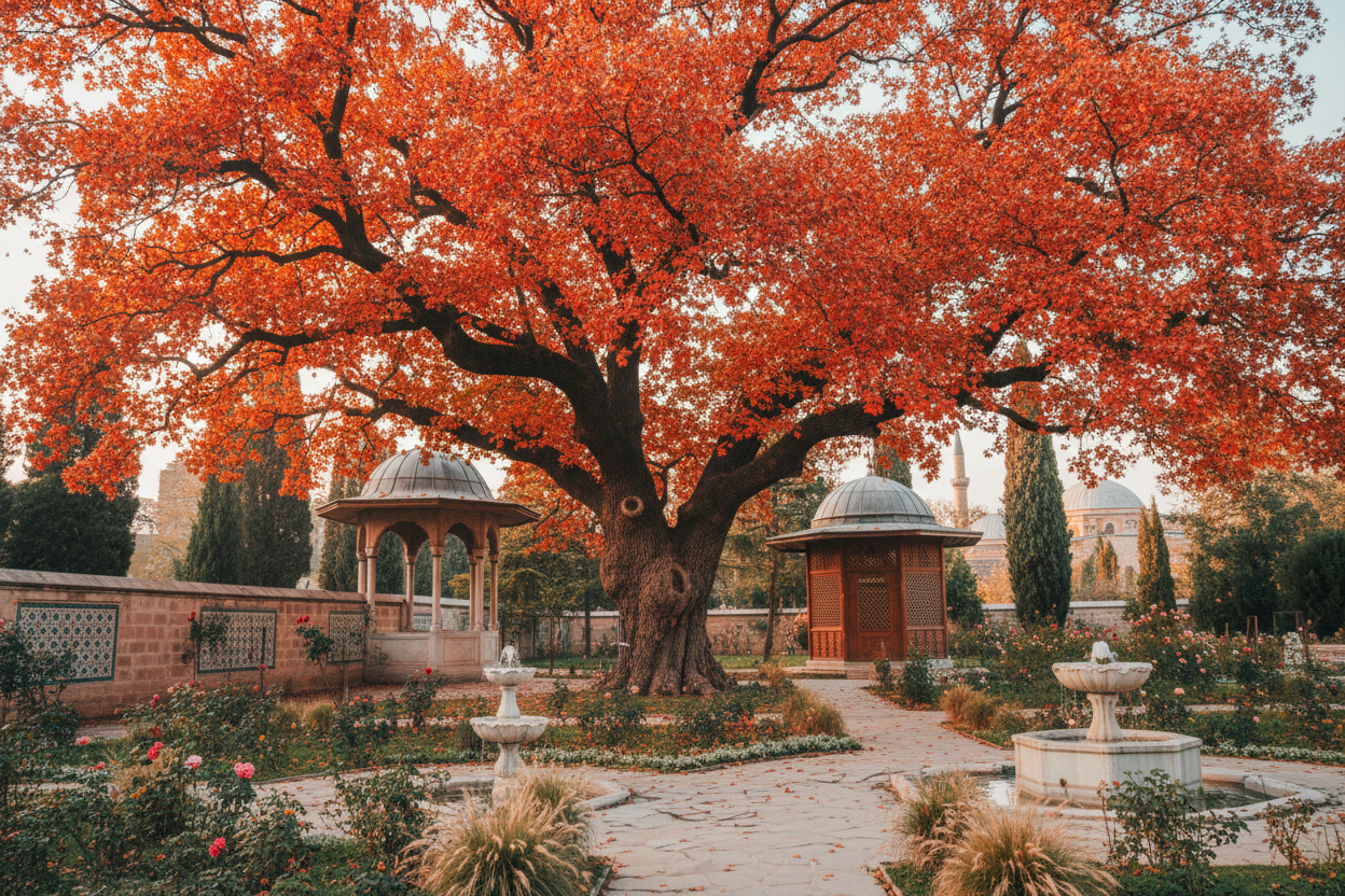 Kırmızı Amerikan Meşesi Sonbahar