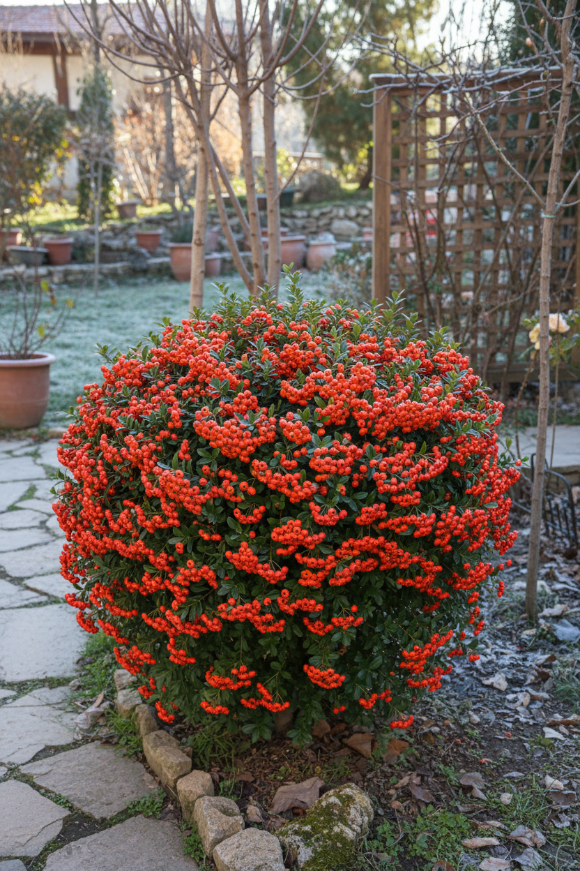 Kırmızı Ateş Dikeni Çalısı