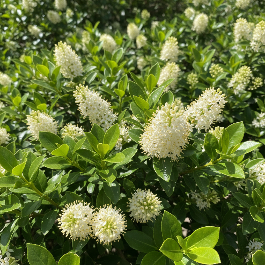 Ligustrum Yaprak ve Çiçek Detayı