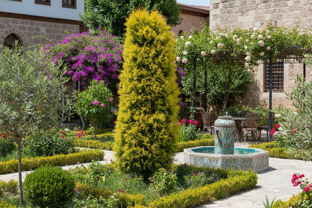 Limon Çamı - Bahçede