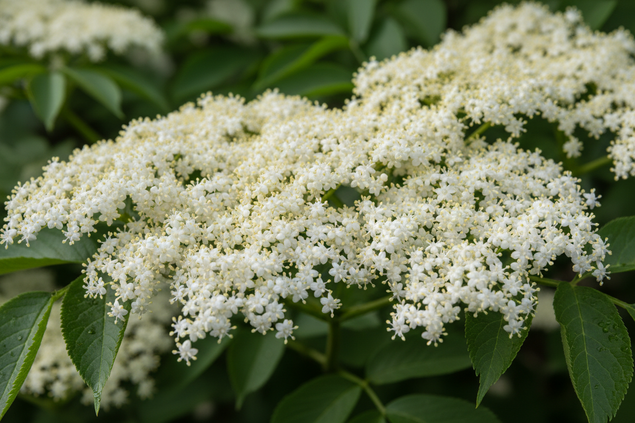 Mürver Çiçek Detayı