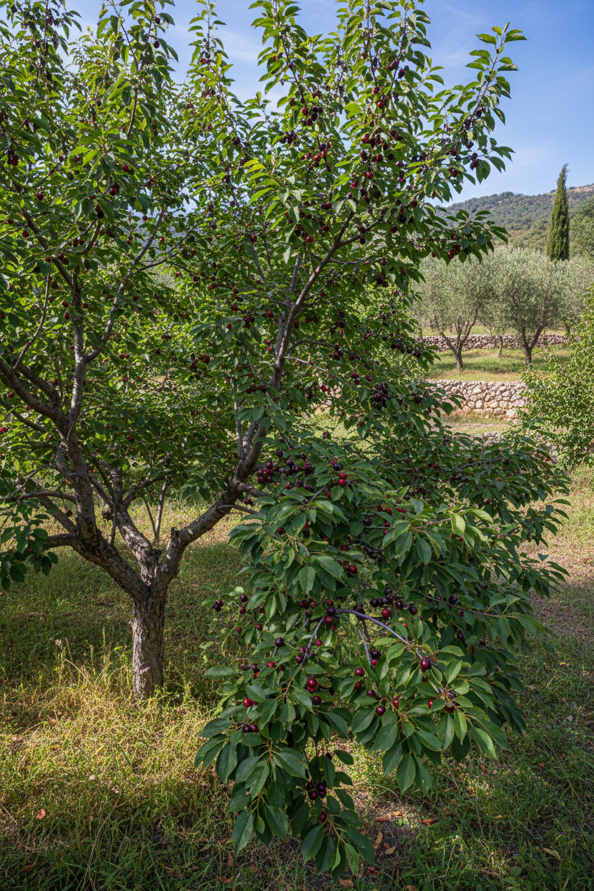 Mahlep Ağacı - Meyveli