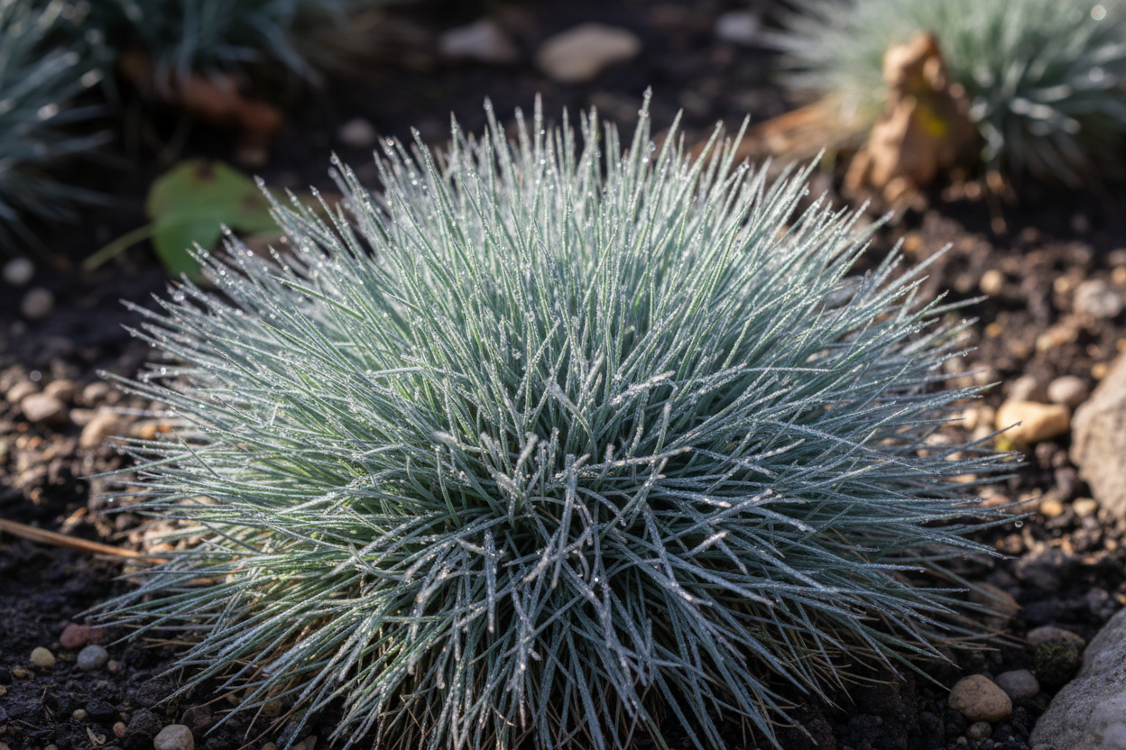 Mavi Yumak Yaprak Detayı