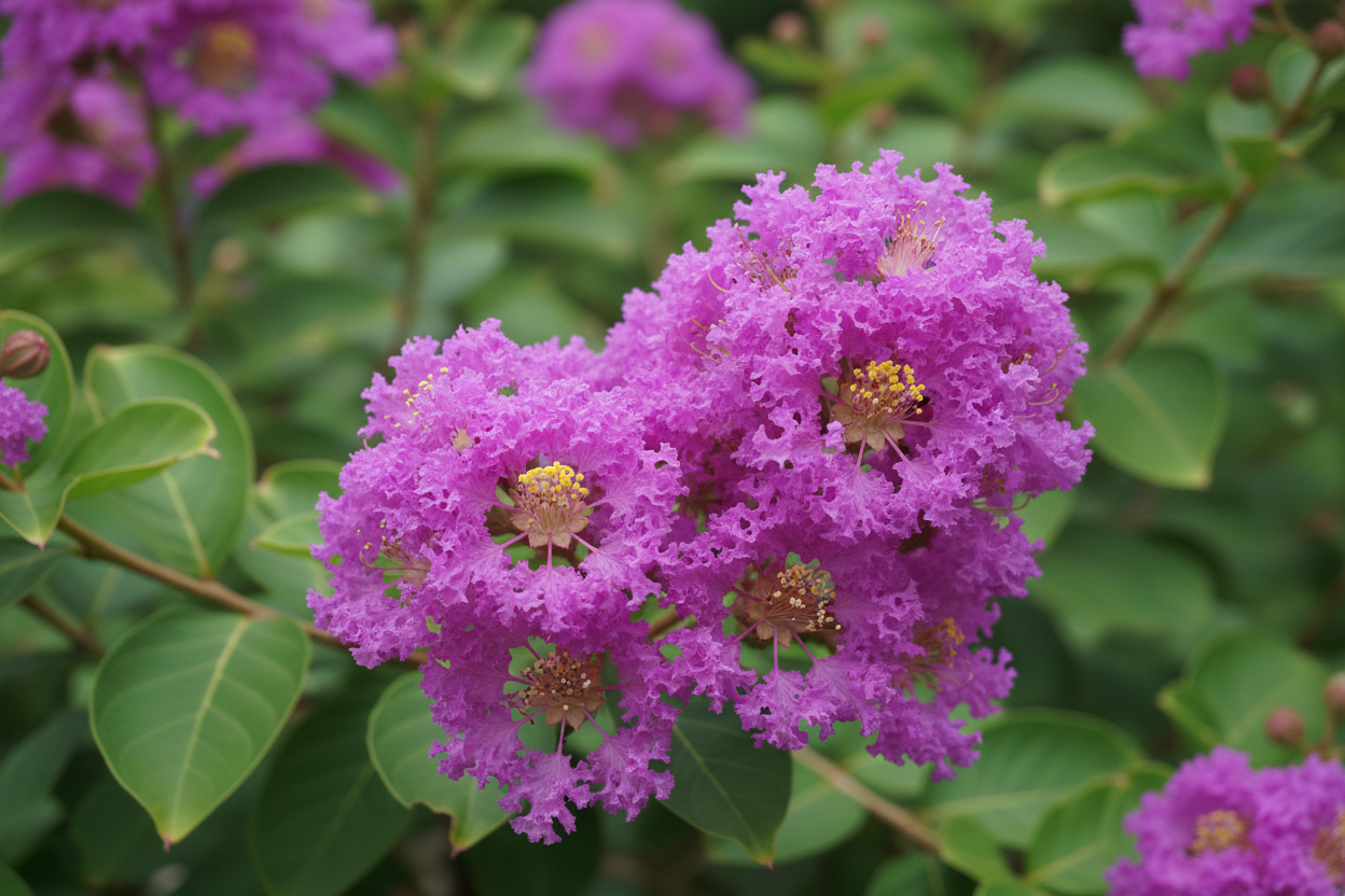 Mor Oya Ağacı Çiçek Detayı