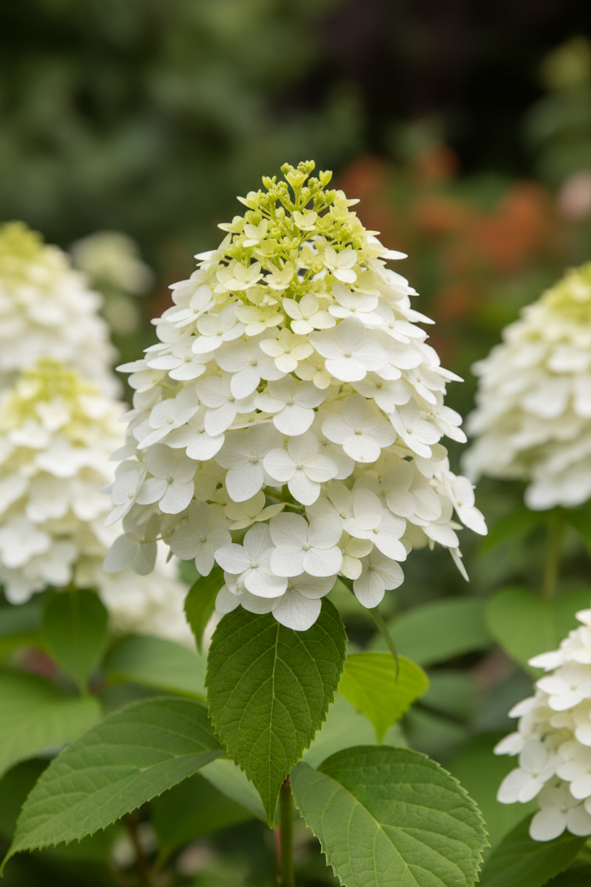 Ortanca Panikulata Çiçeği - Koni Şekli