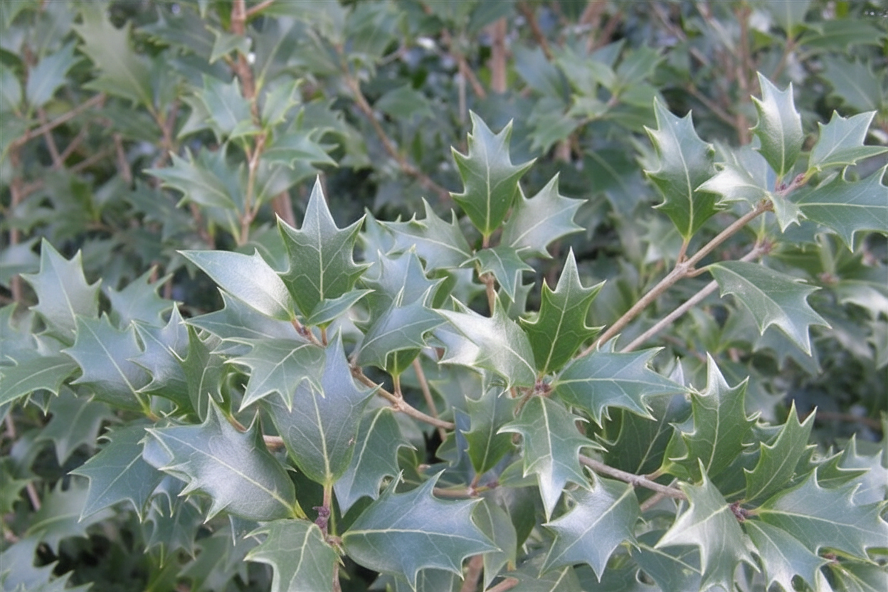 Osmanthus Heterophyllus Yaprak Detayı 2