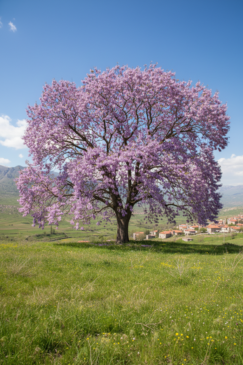 Paulownia Tomentosa Çiçekli Ağaç