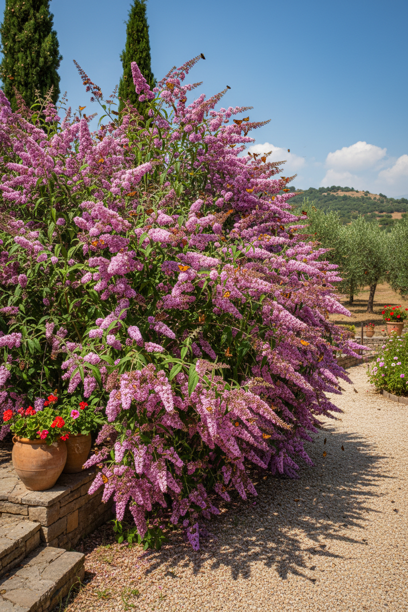 Pembe Kelebek Çalısı - Çiçekli
