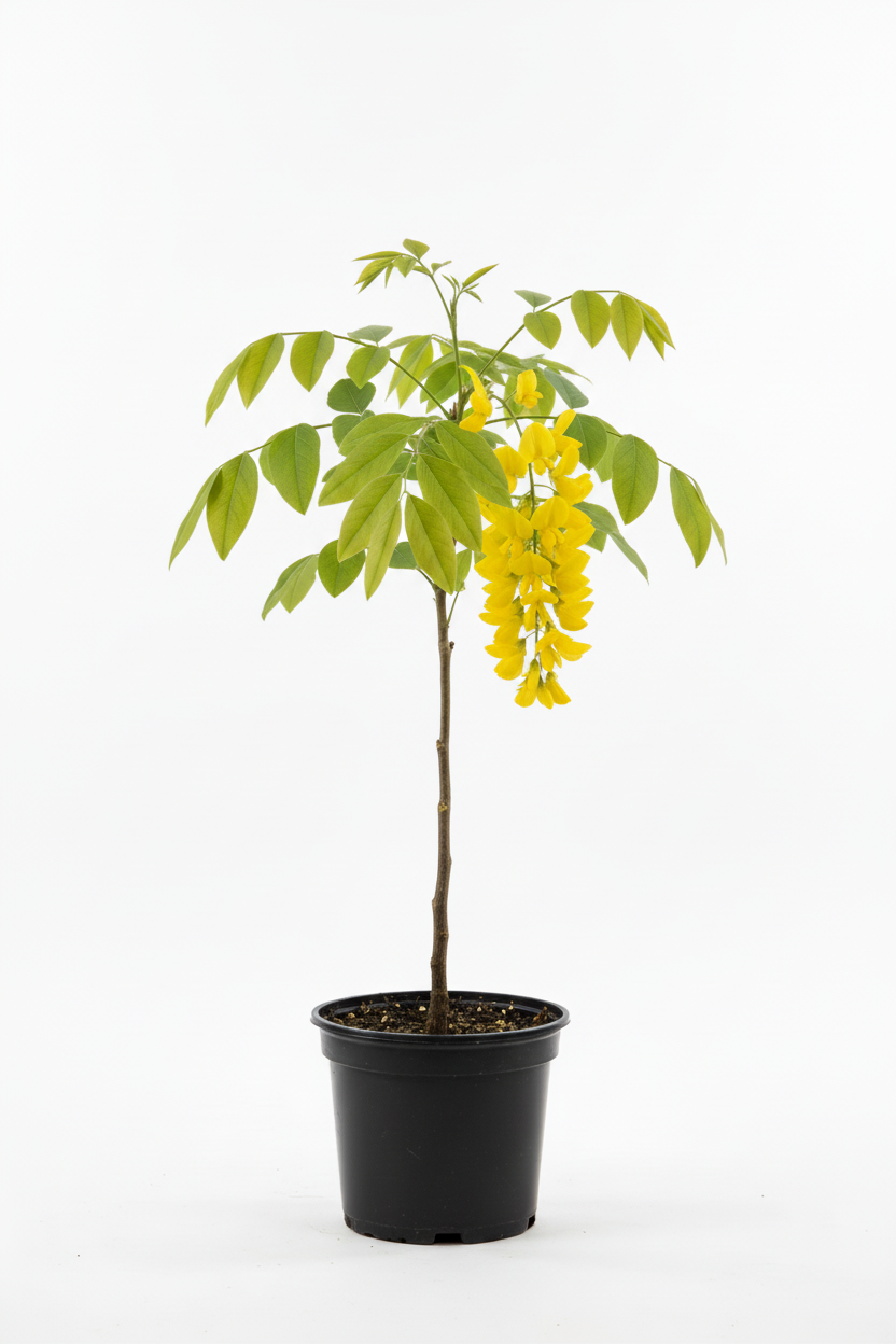 Sarı Salkım - Yapraklı ve Çiçekli