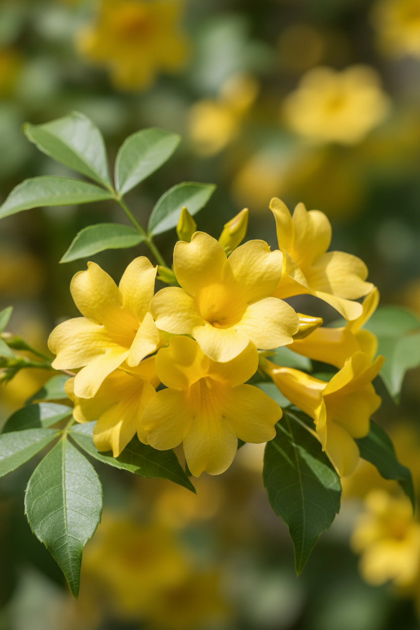 Sarı Yasemin Çiçeği - Detay