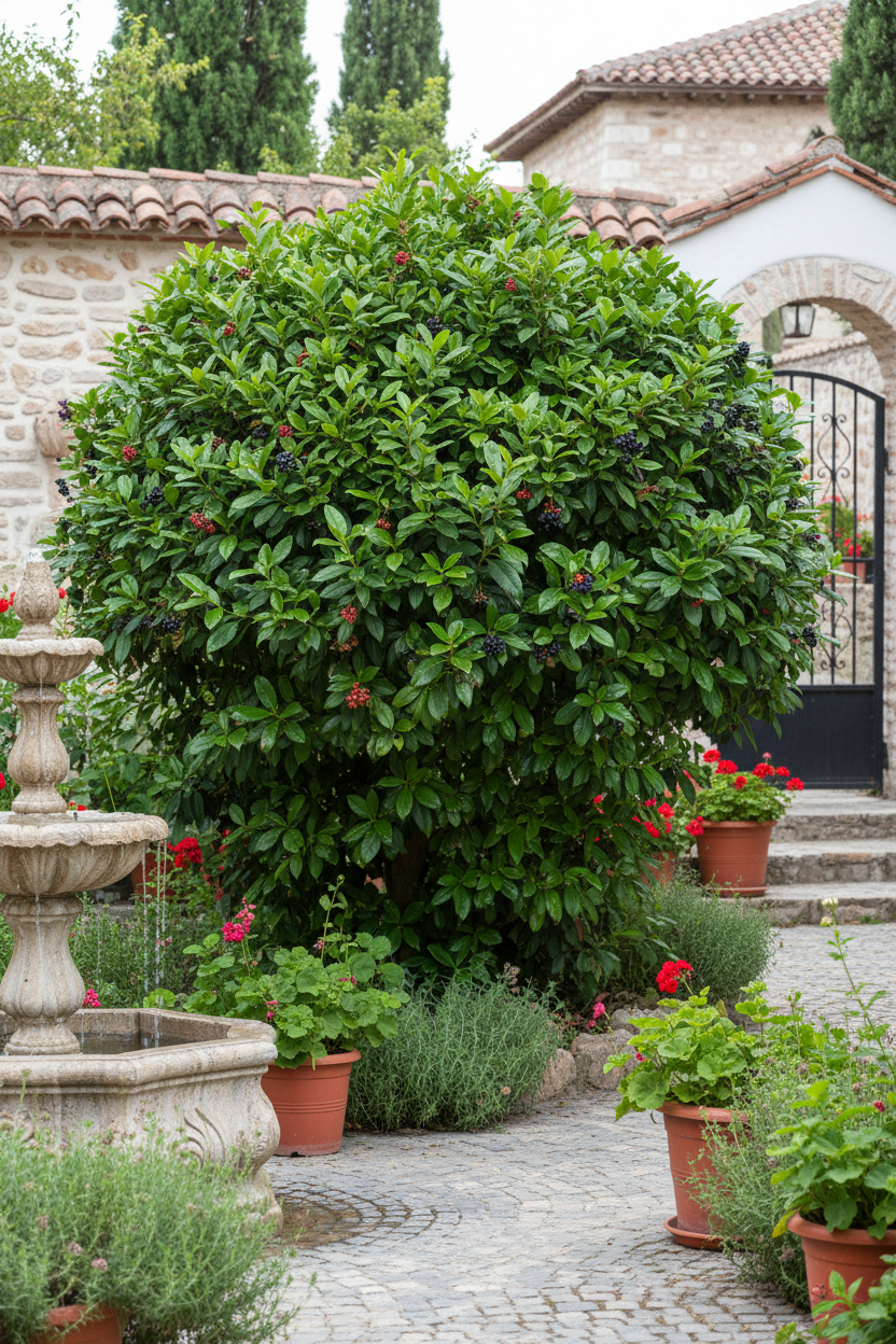 Viburnum Lucidum Çalısı
