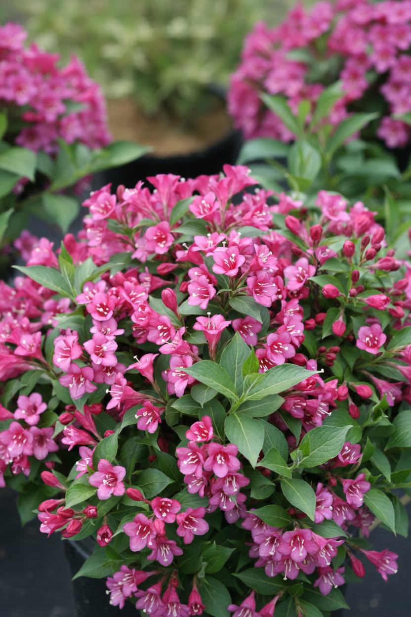 Weigela Florida Çiçeği - Pembe Boru