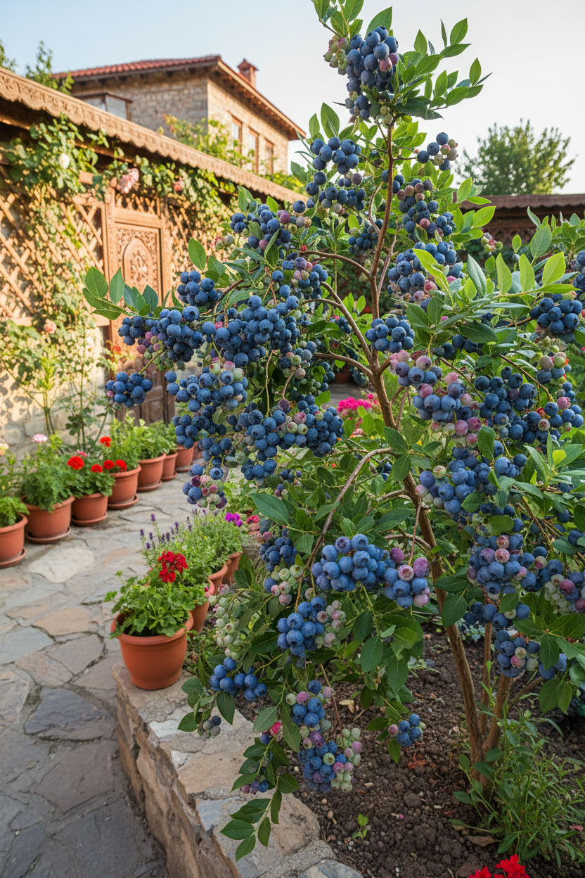 Yaban Mersini Çalısı - Meyveli