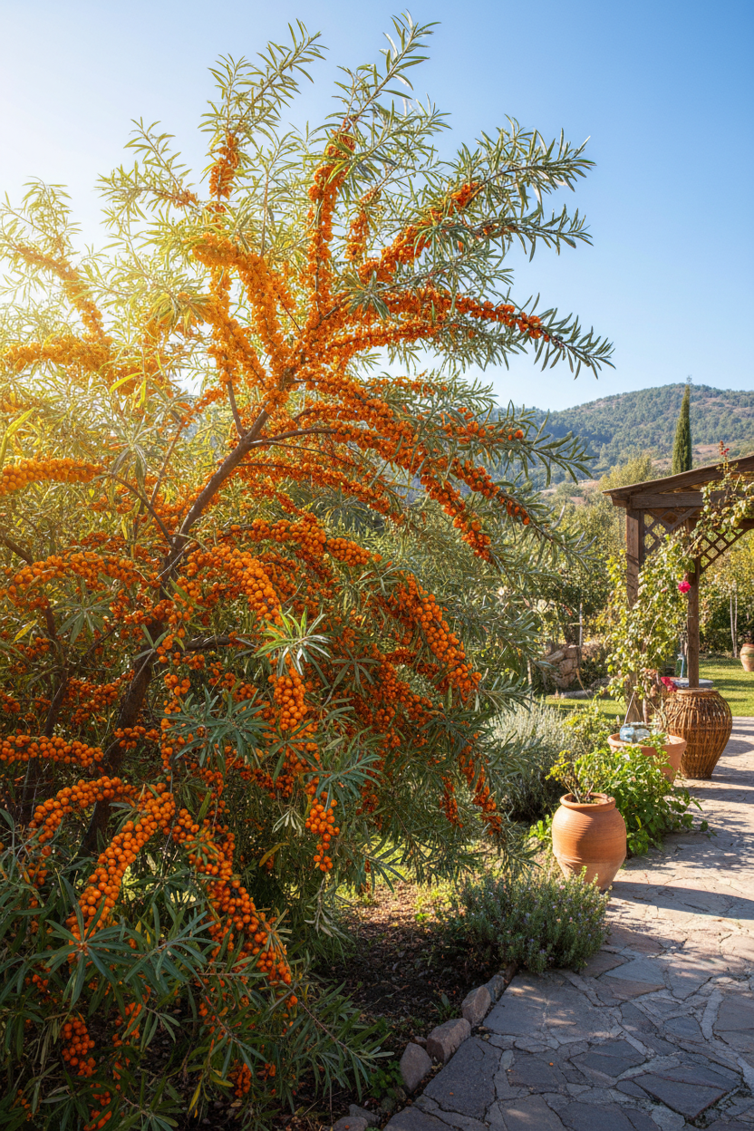 Yabani İğde Çalısı - Meyveli