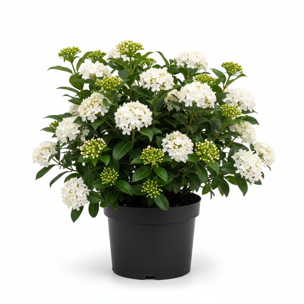 Yaprak Dökmeyen Kartopu - Beyaz Çiçekli